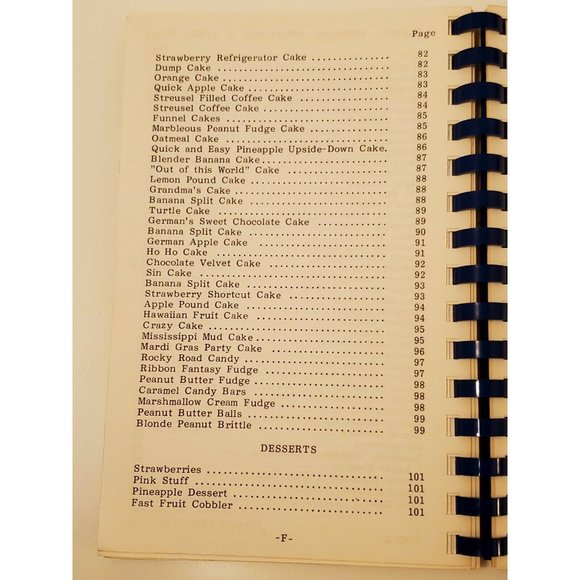 vtg 1984 Gihon Elementary School cookbook Parkersburg WV cook book West Virginia - Picture 7 of 12